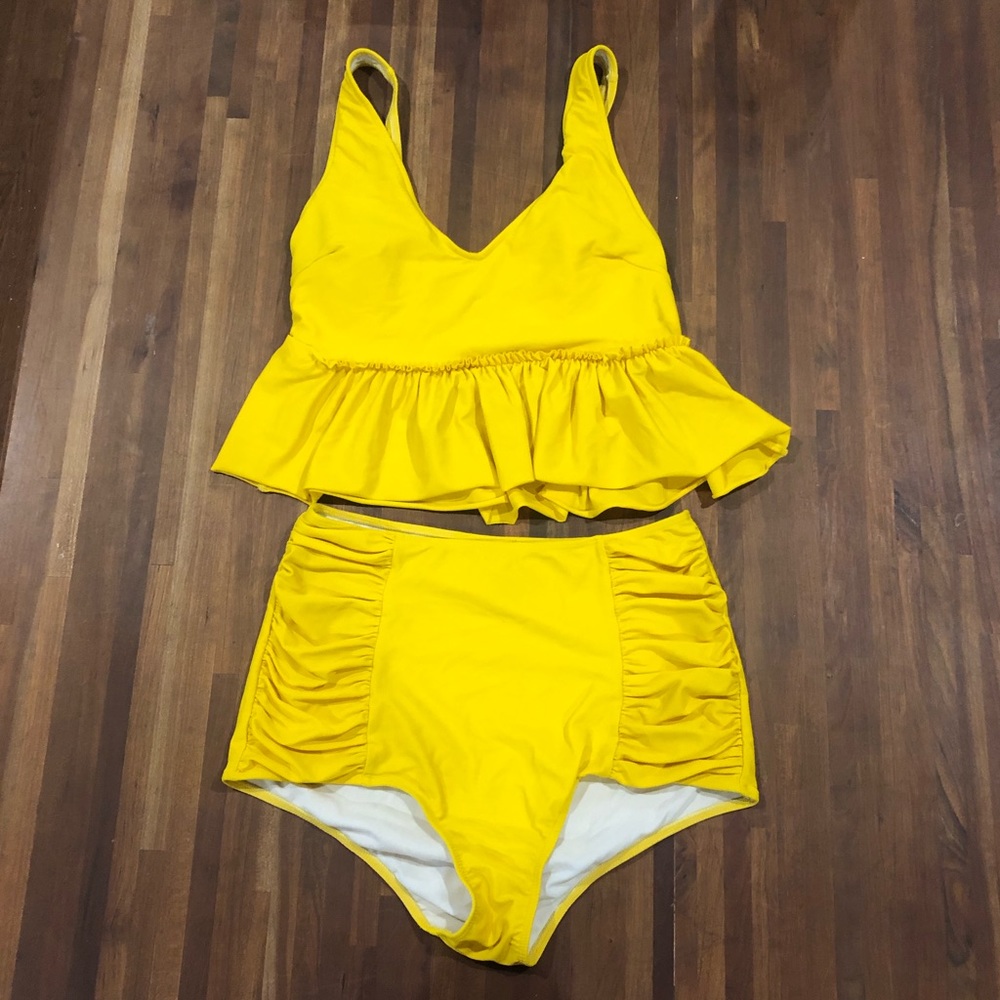 Kortni Jeane V Neck Swim Top and Bottoms